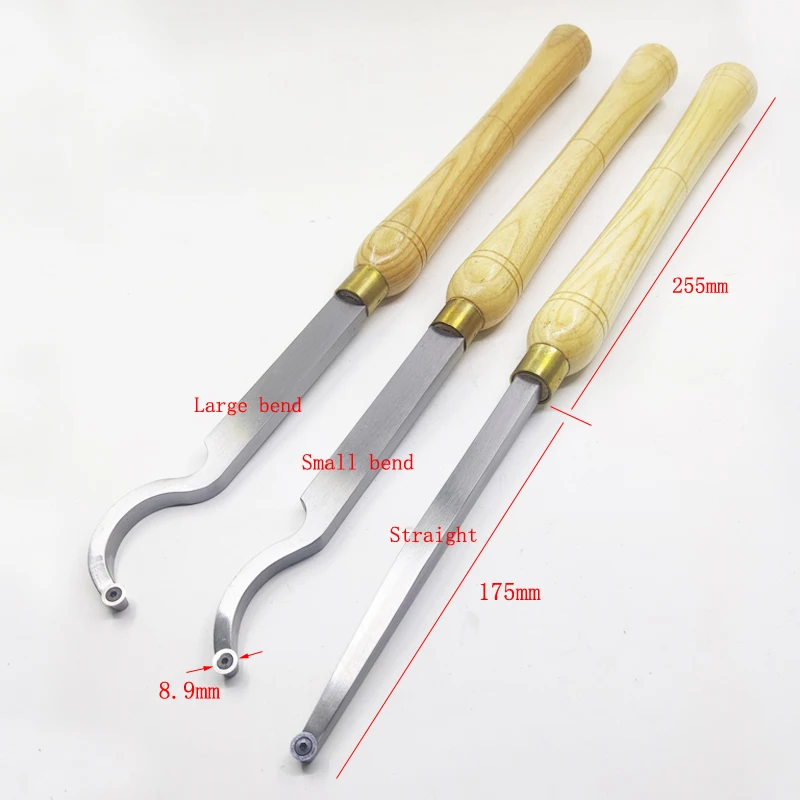 1Pcs Woodworking Tool  Wooden Handle Bowl Cutter Hollow Knife Replaceable 8.9mm Blade Wood Turning Tool