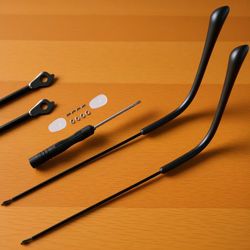 

1Pair Universal Metal Eyeglasses Replacement Temple Lightweight Nonslip Arms for Glasses Sunglasses Repair