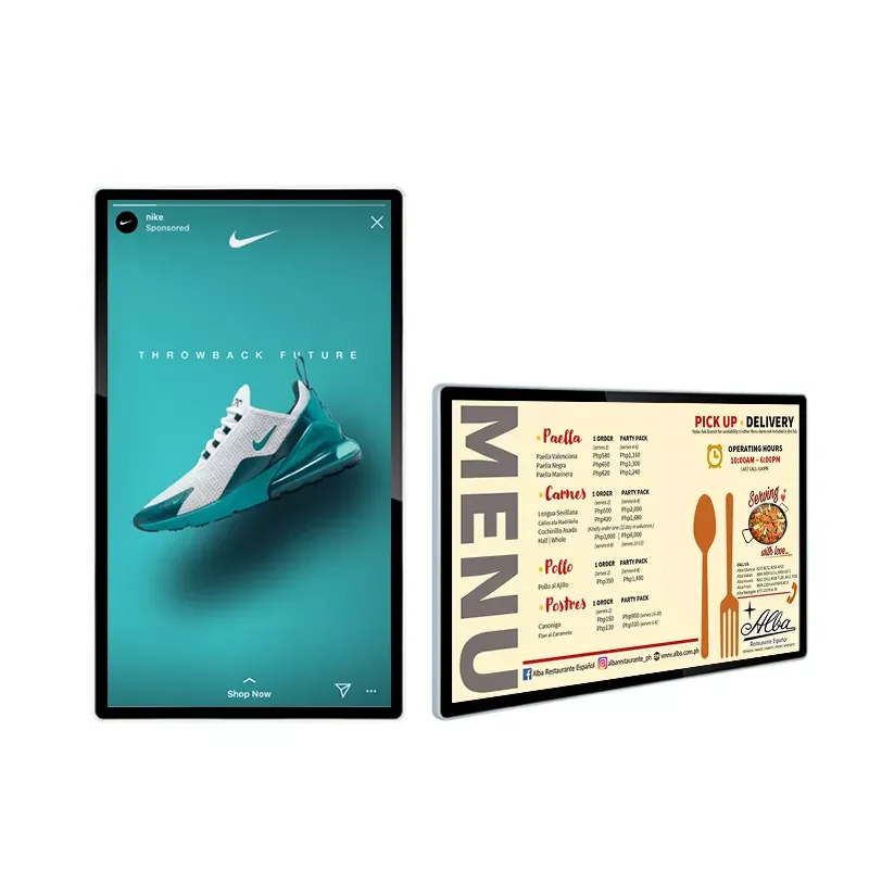 

Indoor Interactive Touch Screen Digital Signage LCD Display Menu Board Price Indoor Advertising Screen Intelligent 55 Inch