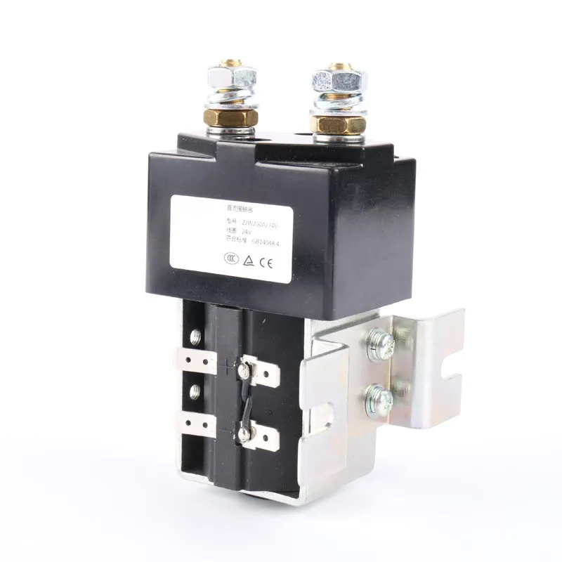 

SW180 NO (normally open ) style 12V 24V 36V 48V 60V 72V 200A DC Contactor ZJW200A for forklift handling wehicle car winch