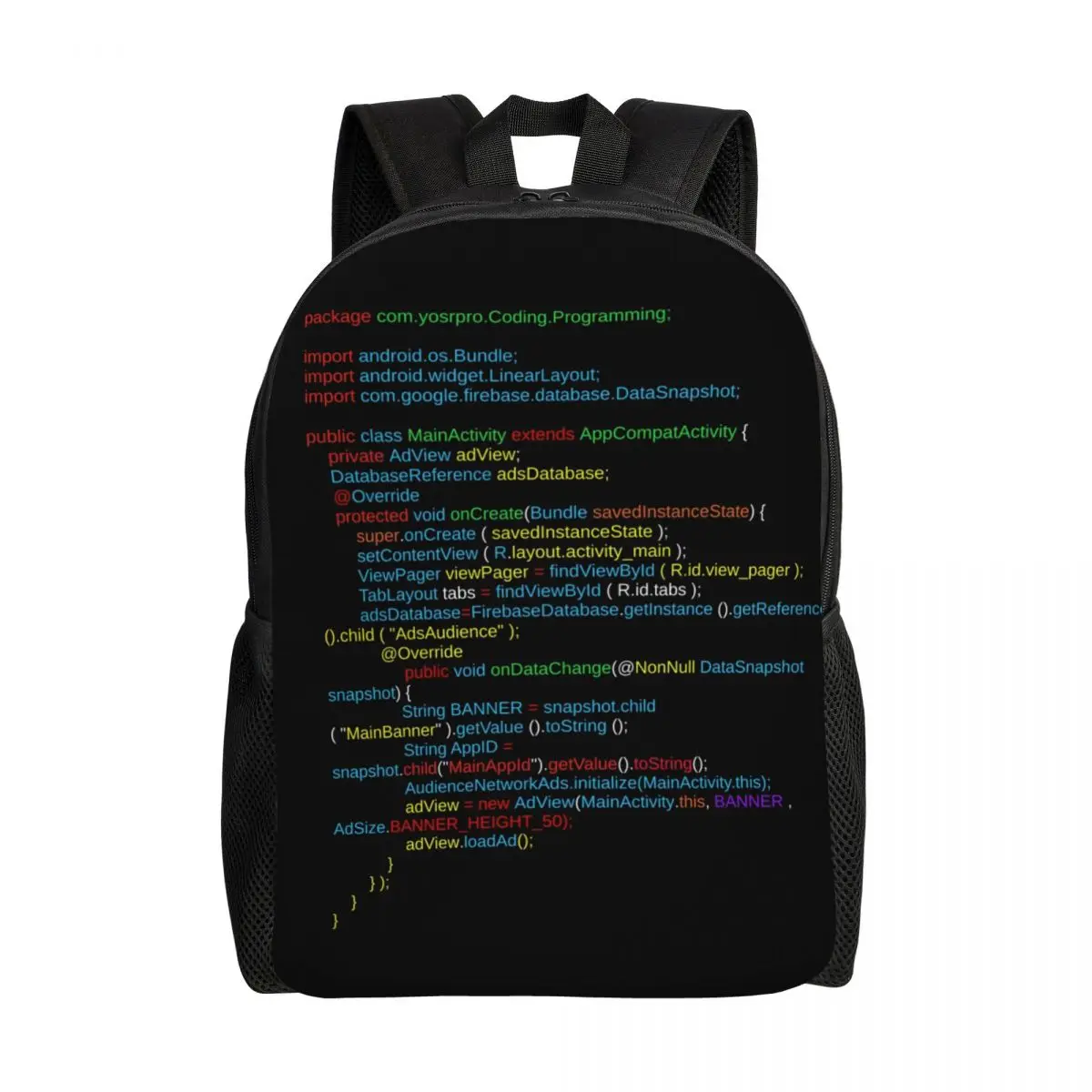 Custom Real Life Coding Programming Laptop Backpack Women Men Bookbag for School College Student Hacker Programmer Code Bags