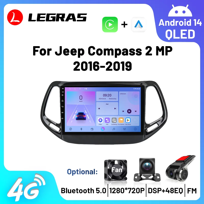 

Android 15 Touch Screen Car Intelligent Systems for Jeep Compass 2 MP 2016-2019 Carplay Android Auto Car Radio GPS FM DSP Radios