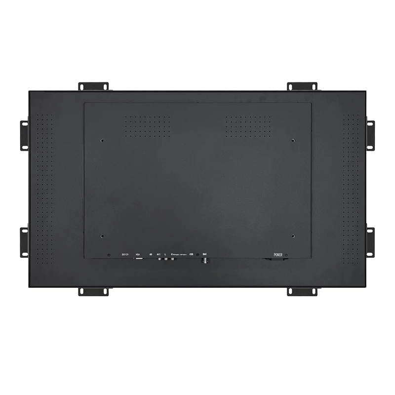 1000 شمعة في المتر المربع للاستخدام الخارجي 32 بوصة شاشة إطار مفتوح LCD تعمل باللمس غلاف معدني للصناعة مع مدخل VGA HD AV BNC USB #3