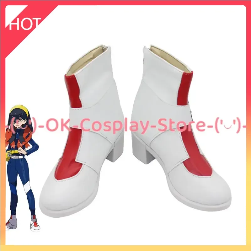 

Carmine Cosplay Shoes Blueberry Academy PU Shoes Halloween Carnival Boots Cosplay Prop Custom Made