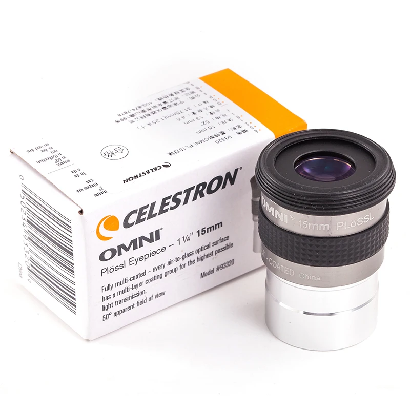 Celestron Omni 4mm 6mm 9mm 12mm 15mm 32mm 40mm en 2x oculair en Barlow-lens Volledig multi-gecoate metalen astronomietelescoop
