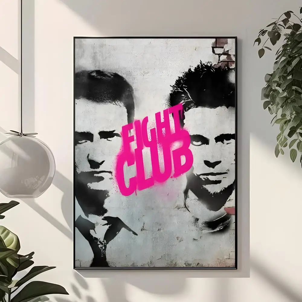 movie thriller drama F-Fight Club Poster Modern Home Interior Decor Artistic Wall Decoration