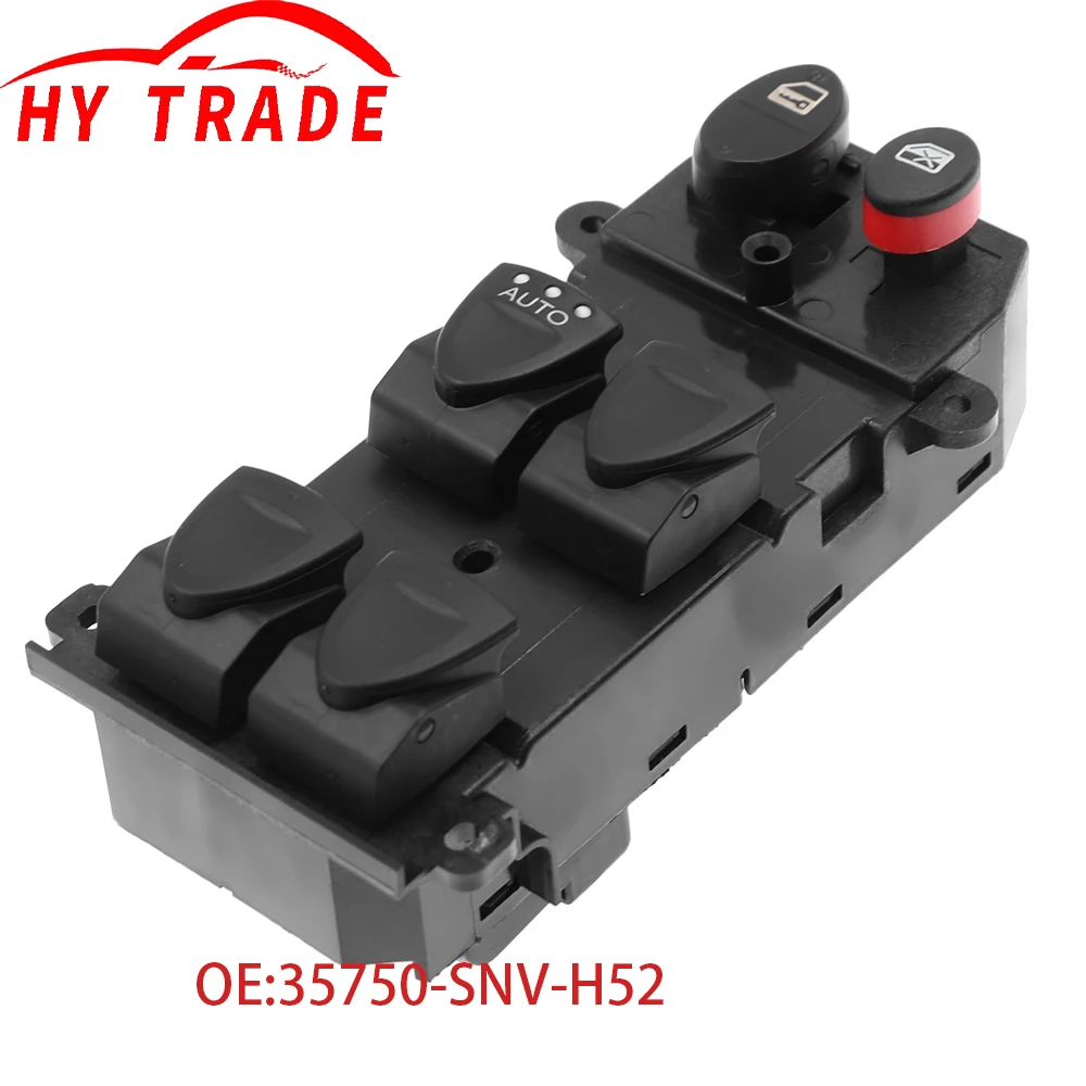 35750SNVH52 Front Left Electric Power Window Switch for Honda Civic 2006-2010 35750-SNV-H52 Car Door Power Glass Switch