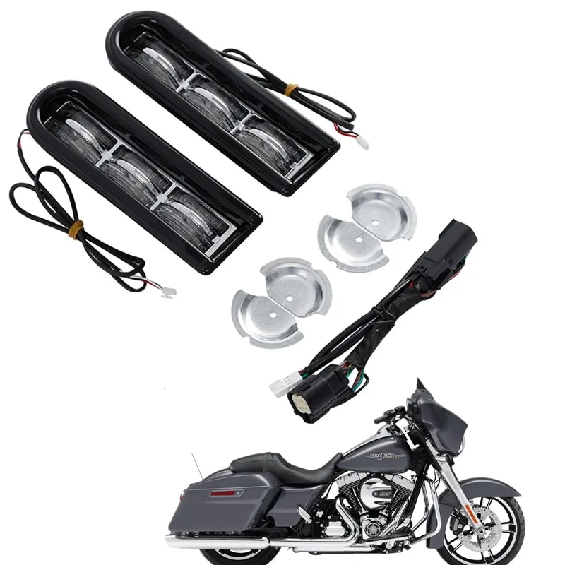 

Для Harley Touring Road King Street Electra Glide Ultra Classic Low 2014-2023 2019 светодиодный вставки для мотоциклов