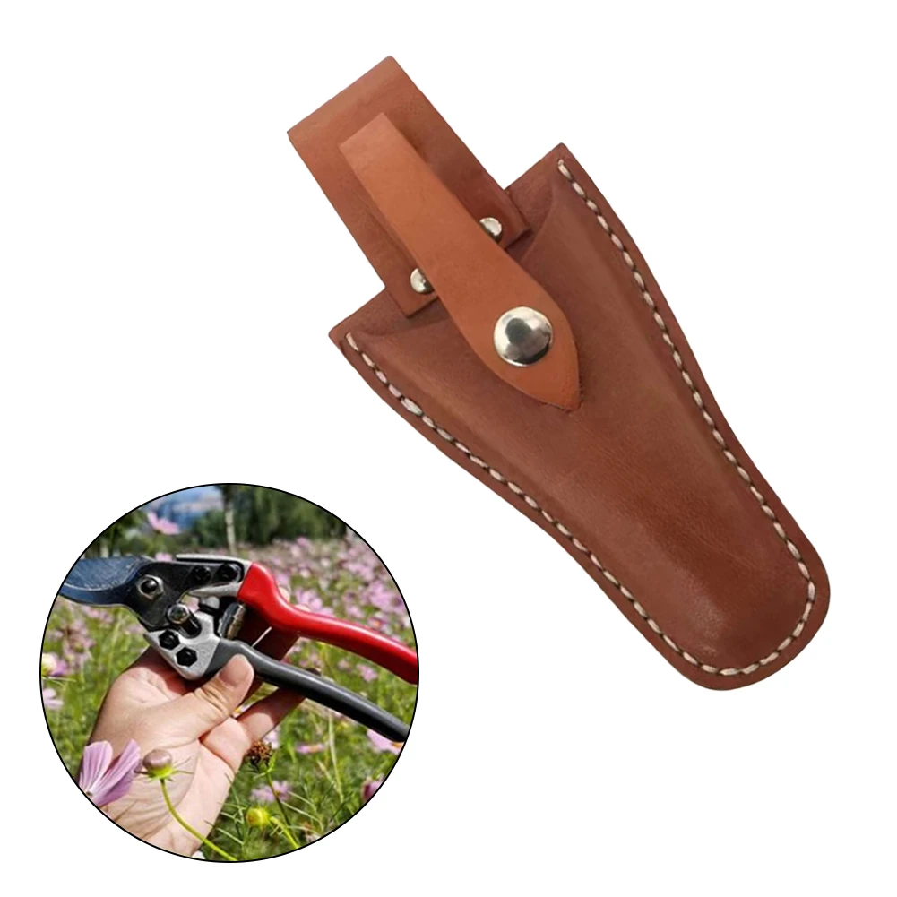 กระเป๋าใส่เครื่องมือหนังสําหรับกรรไกรช่างไฟฟ้าและคีมเชื่อมพร้อมตัวยึดที่ปลอดภัยและตะขอเกี่ยวเข็มขัดแบบยืดหยุ่น