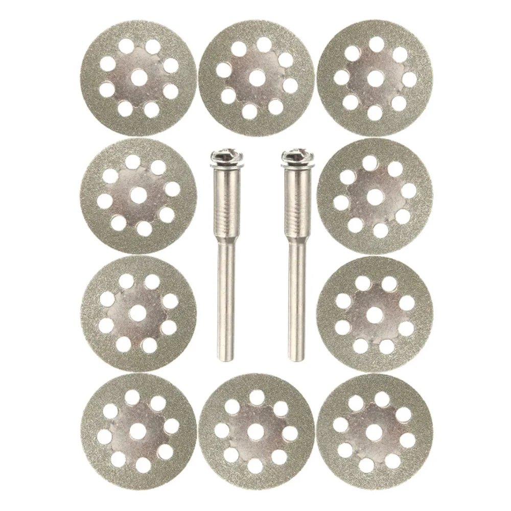 12Pcs/set 20/22/25/30mm Hss Cutting Disc Circular Saw Blade Metal Cut Off Abrasive Tools For Dremel Rotary Tool Cutting Blade