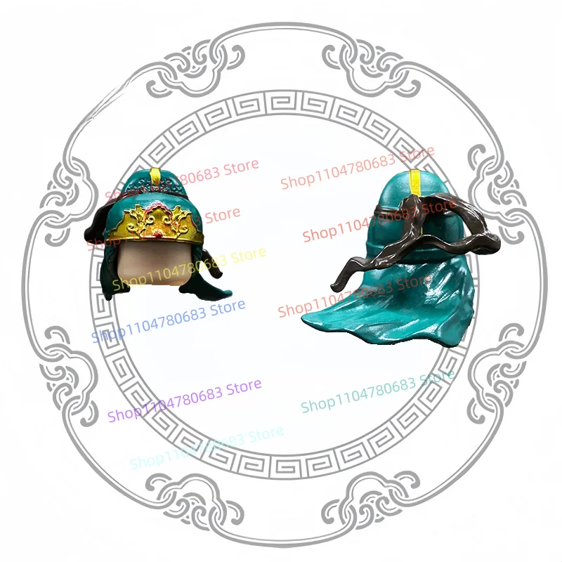 Klocki konstrukcyjne Trzy Królestwa Guan Yu Wojownik Mini Figurka Model do Składania Ekspozycja Anime Kreskówka Akcesoria Kolekcjonerskie Zabawka Prezent