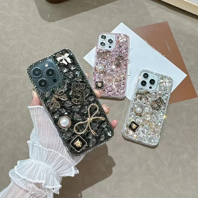 Rhinestone Cases for Samsung Galaxy S25 S24 S23 S22 S21 S20 S10 S9 Ultra Plus FE Case Diamond Phone Cover Sunjolly