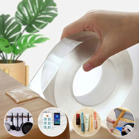 1m-5m Nano Double Contact Nano Tape Powerful Extra Strong Sided Adhesive for Kitchen and Bathroom Waterproof and Cleanable Tools