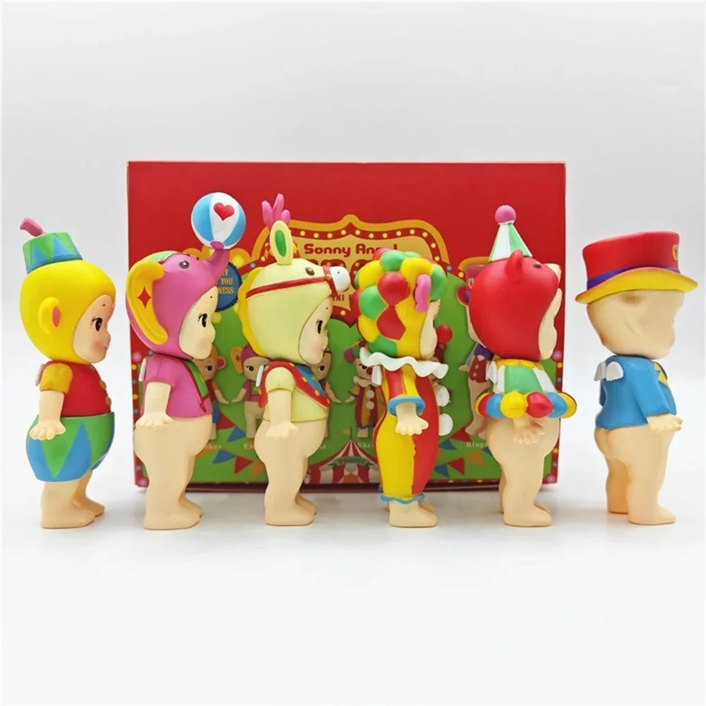 Hoge kwaliteit nieuwe engel mini figuur circus serie blinde doos tweede generatie mini anime decoratieve kinderverrassingscadeau