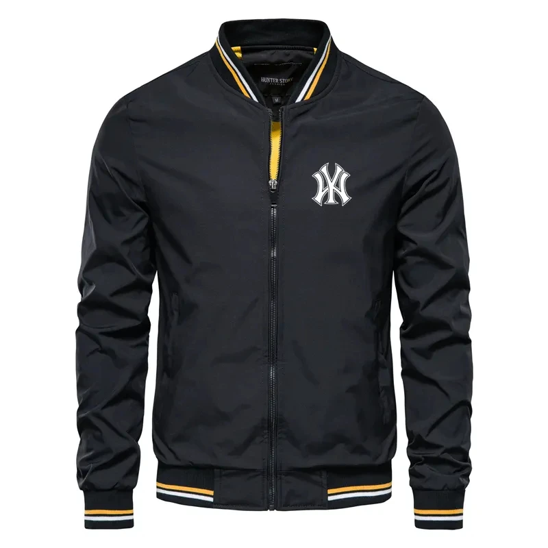 2023 Spring and Autumn Printed Baseball Jacket Men's Casual Standing Neck Baseball Jersey Men's Jacket High Quality Slim Fit Spo