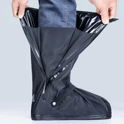 Zwart Nieuw Waterdicht Slijtvast Hoge-Buis Motorfiets Regenlaars Covers Buitenshuis Regen Schoen Covers Motorcross Sport