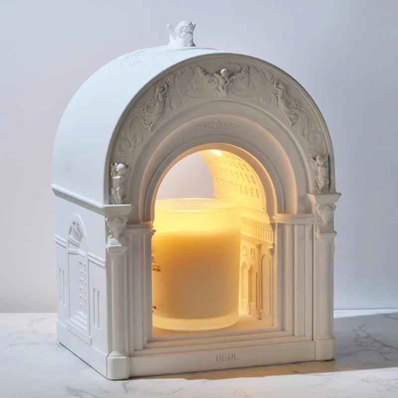 Angel Opera House بناء على الطراز الأوروبي، مصباح طاولة للعلاج بالروائح الخالية من الحرائق، مصباح عطري، زينة لغرفة النوم #3