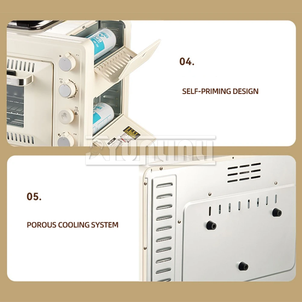 Good Quality Household multi-functional outdoor gas pizza oven, 2-in-1 card oven, portable small baking ovenGood Quality