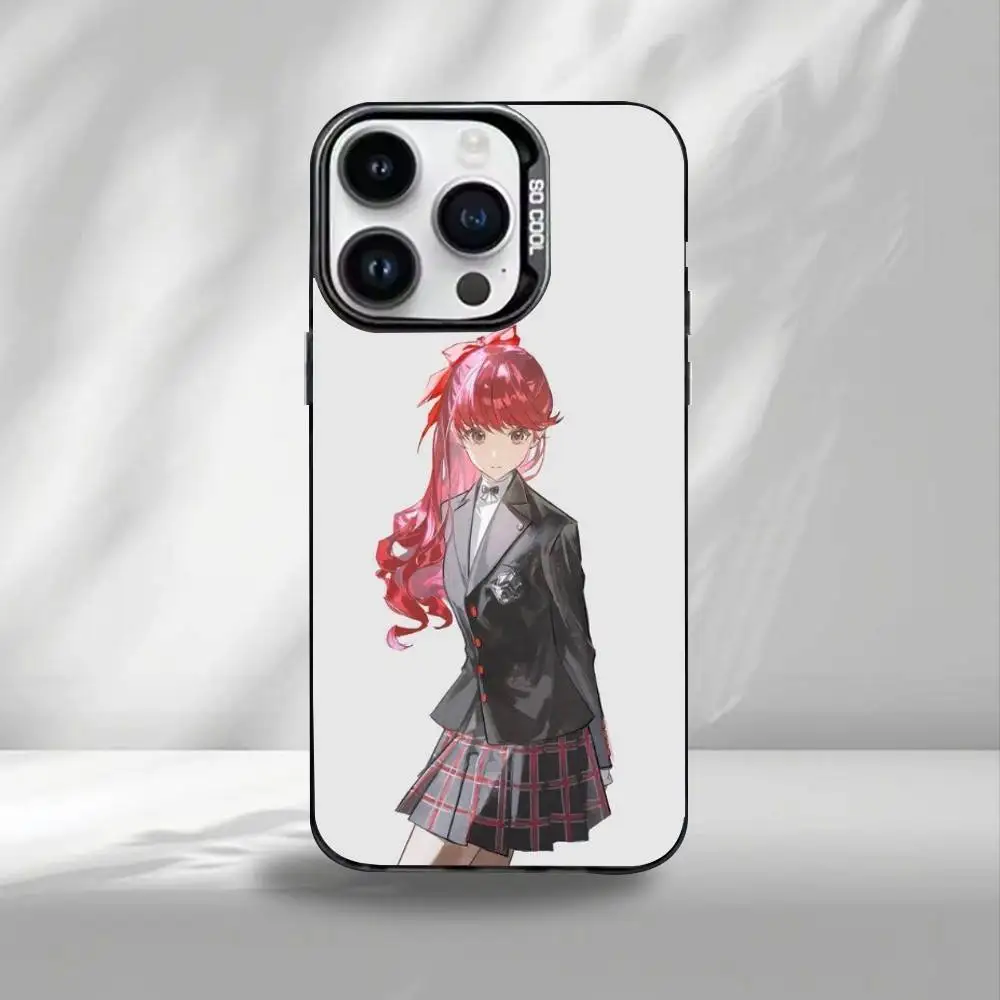 حافظة هاتف Kasumi Persona Yoshizawa 5 لهاتف iPhone17,16,15,14,13,12,Pro Max حافظة هاتف ملونة باللون الأسود
