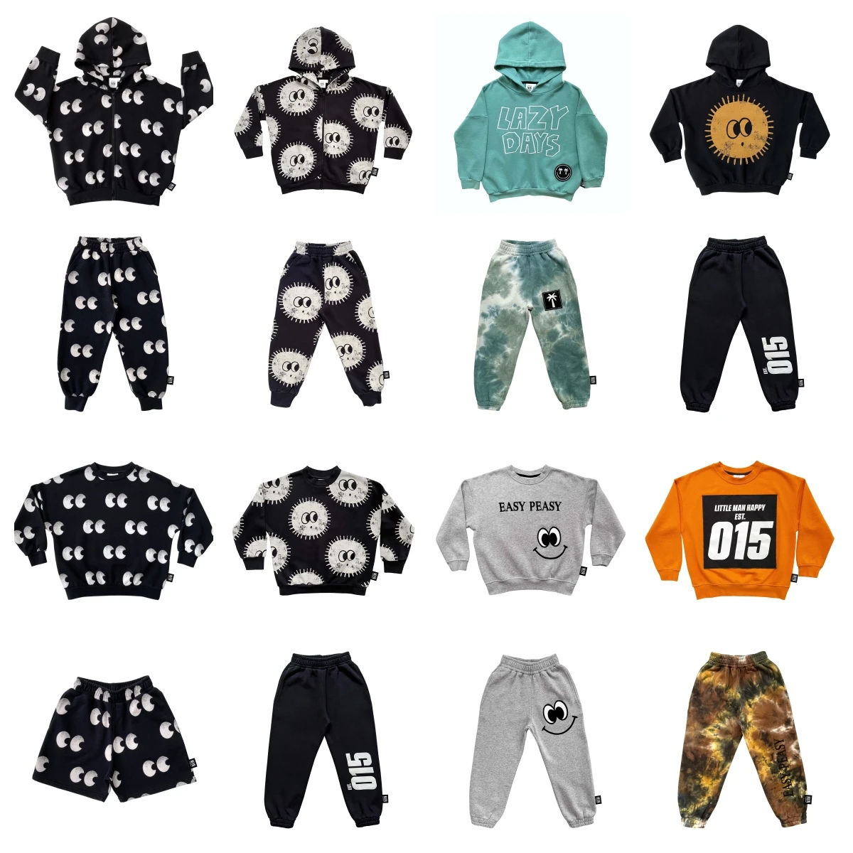 

Children's Boys Clothings Black Sweatshirts Pants 2024 New Autumn Winter Child Baby Girls Hooded Outdoor Jackets Shorts Clothes