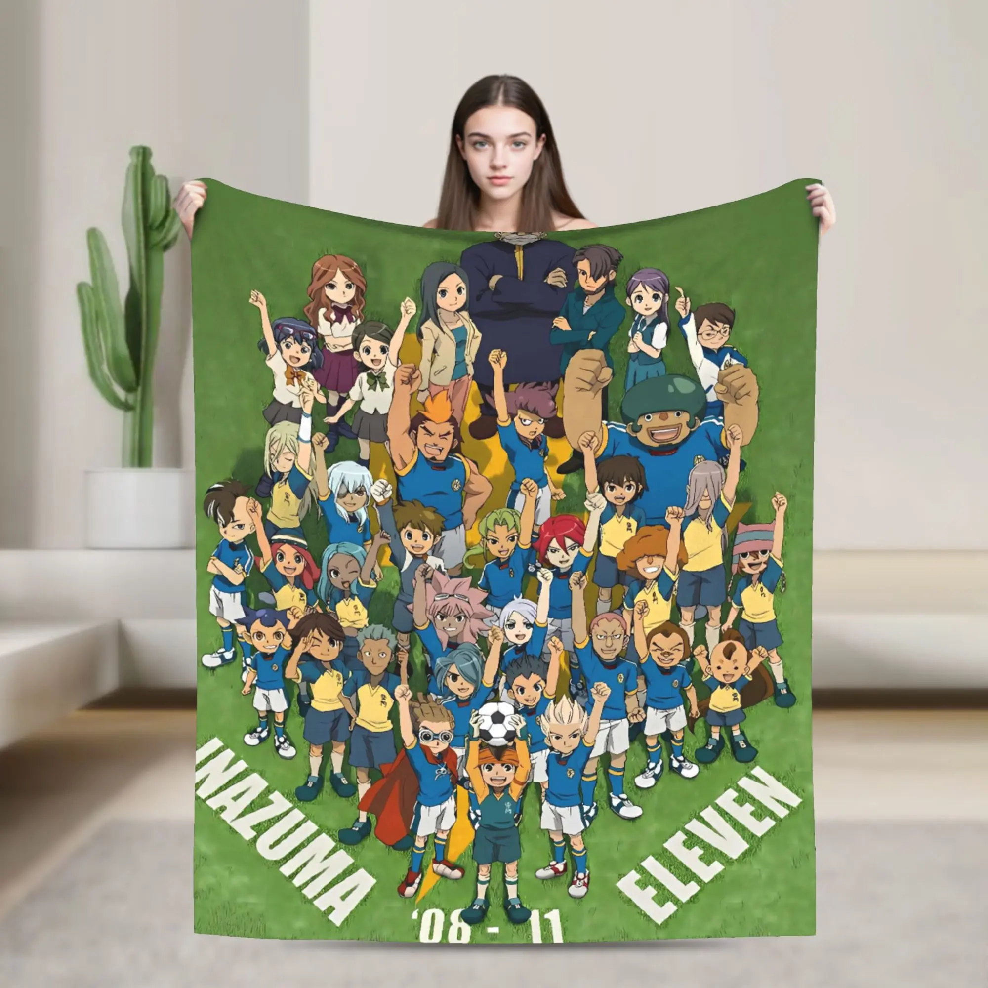 

Inazuma Eleven Axel Blaz gouenji Blanket Quality Soft Throw Blanket Spring Picnic Living Room Graphic Bedspread