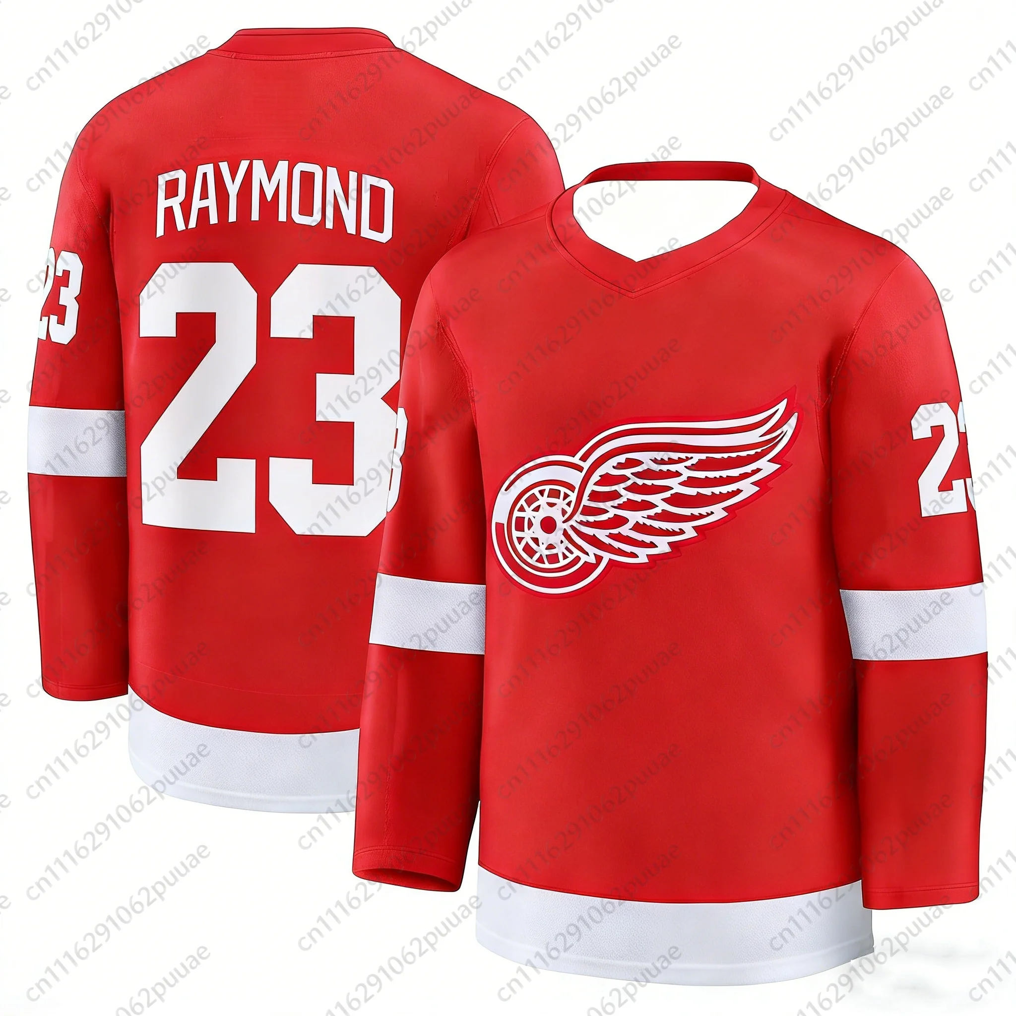 Herbst-Winter-Neuheit: Eishockey-Trikots für Herren, Detroit Red Wings Hockey-Trikots, lässige Sport-Langarm-T-Shirts, Familien-Trikots. – Detail 9