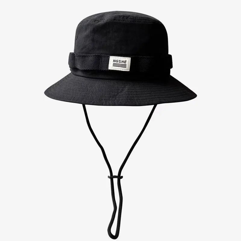 Unisex Boonie Sonnenhut für Männer und Frauen, faltbarer Fischerhut mit Kinnriemen zum Angeln, Jagen, Wandern, Camping, Strand, Sonnenhut