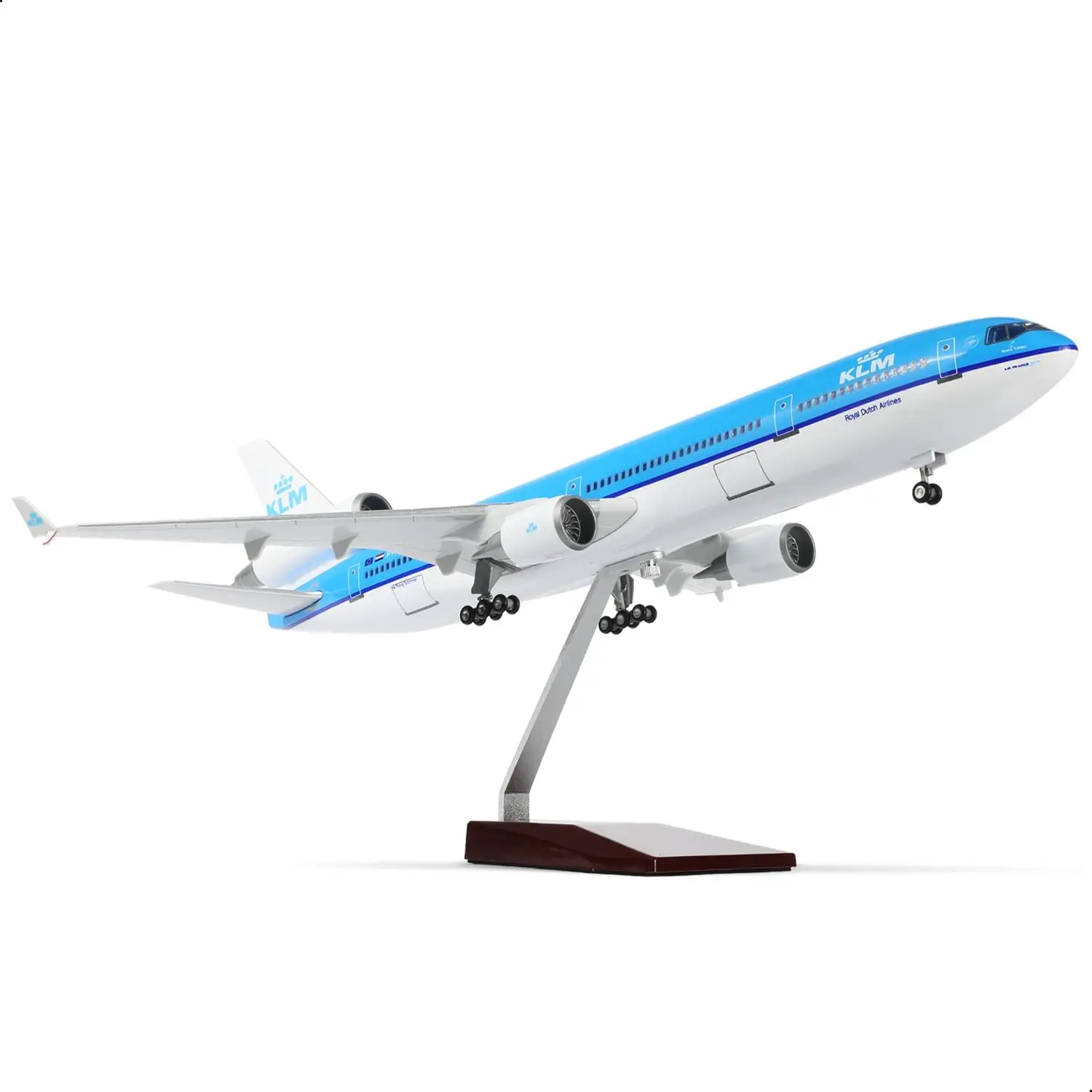 1/130 Scale KLM MD-11 Airplane Model with Stand for MD11 Resin Simulation of static model for Adult Aviation Souvenir Gift