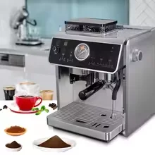 Fully automatic 20-cup smart coffee machine with bean grinder, suitable for home and business use, espresso-making