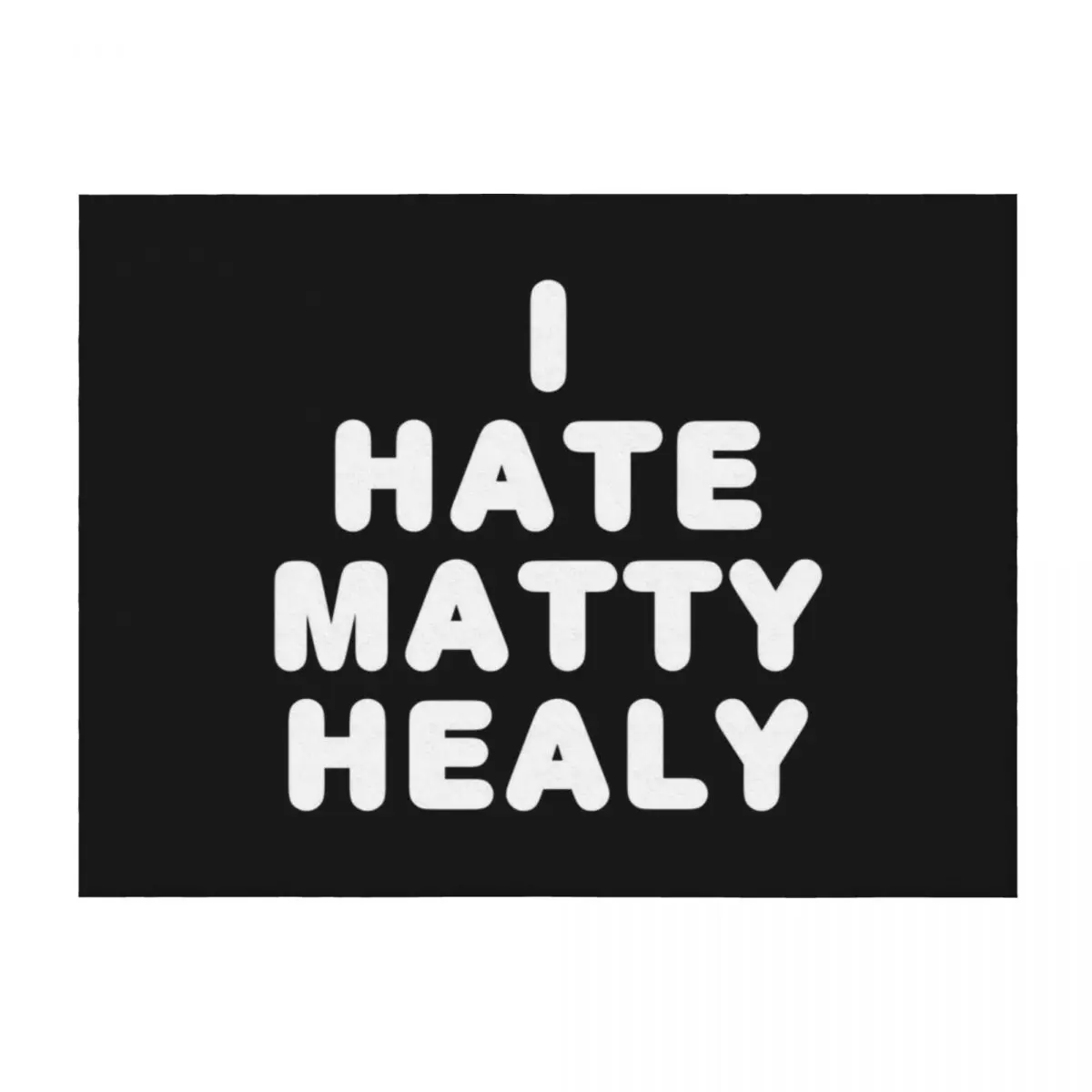 

i hate matty healy Throw Blanket warm winter Softest Hairy Comforter Blankets