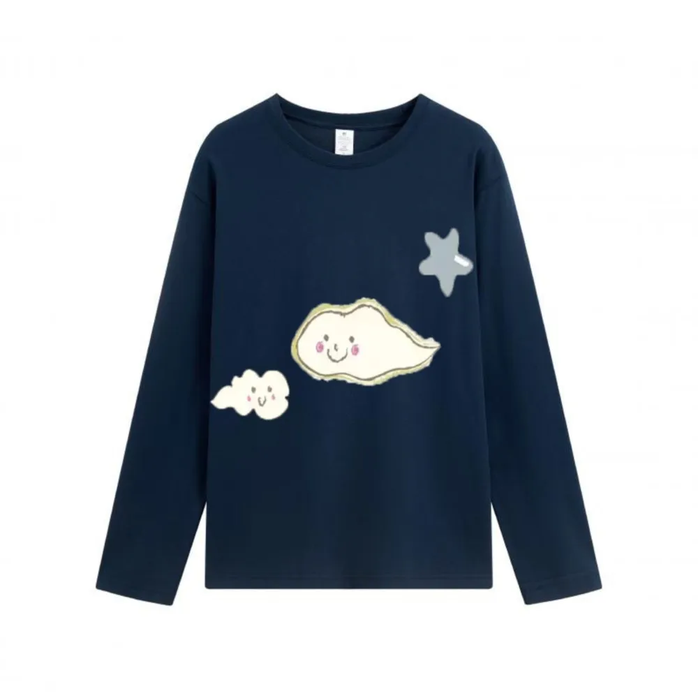 2026 Casual Women's T-shirts T Shirt Tees Long Sleeve Tops Blusas All-match Simple Style Women's Clothing Daily Printed Fashion