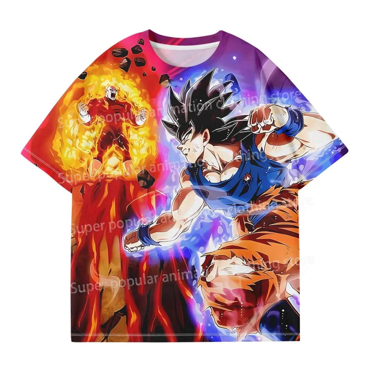 2025 الصيف الرسوم المتحركة فيغيتا فريزا صن وو كونغ ثلاثية الأبعاد الطباعة الرقمية التجفيف السريع تي شيرت الكبار الأطفال قمة الموضة عادية Y2K #5