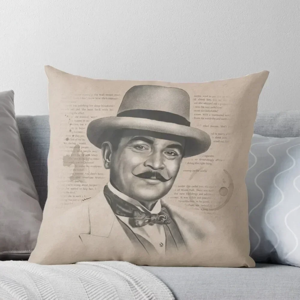

Hercule Poirot Throw Pillow sleeping pillows Luxury Pillow Cover christmas ornaments 2025 Couch Pillows pillow