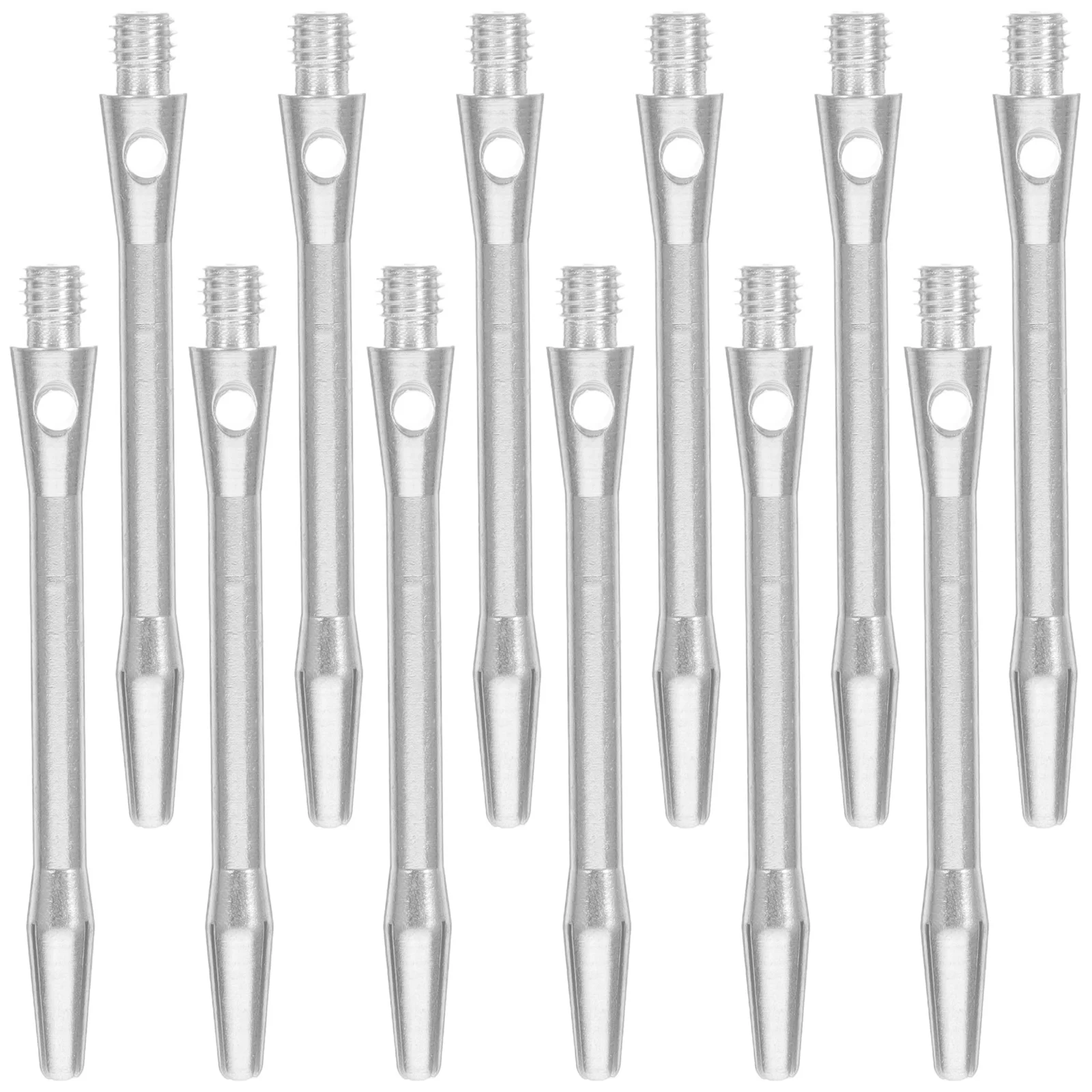 

12Pcs Aluminum Dart Shafts Durable Threaded Shafts Replacement Lightweight Metal Stems for Steel Tip Accessories
