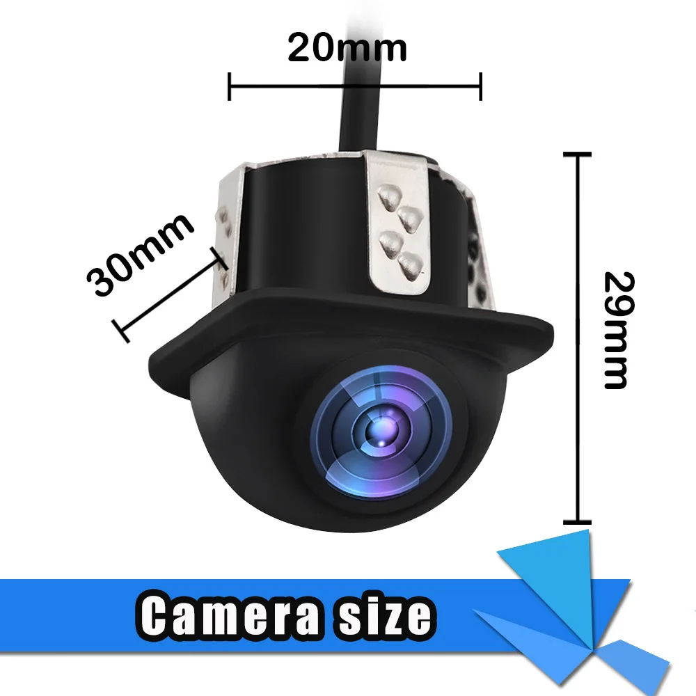 AHD 2K CCD Fisheye Objektiv Auto Hinten Seite vorderansicht Kamera Weitwinkel Rückfahrkamera Nachtsicht Wasserdicht – Detail 10