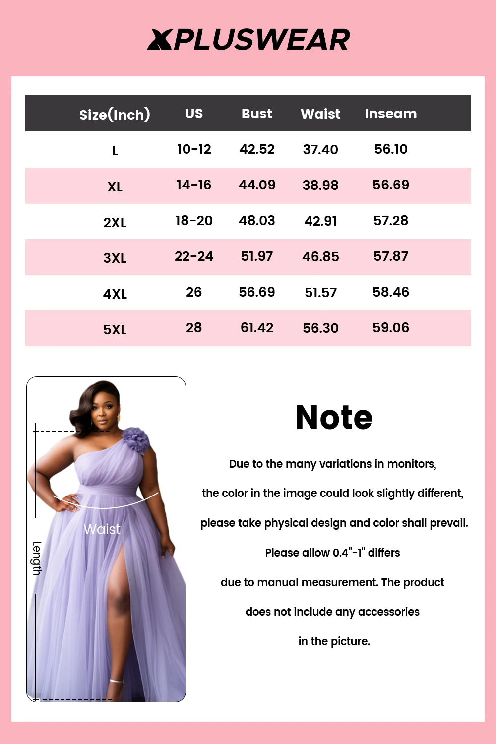 بالإضافة إلى حجم حفلة موسيقية الأرجواني أنيقة الياقة المائلة 3D سبليت تول فساتين ماكسي #5