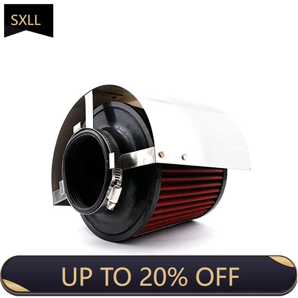 

SXLL Universal 3.0 "76mm Stainless Steel Conical Air Filter Heat Hood Intake Filter Cover