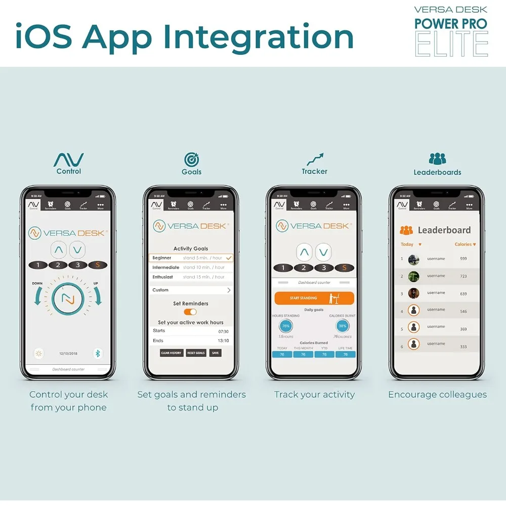 ® PowerPro Elite Standing Desk Converter, 36" Corner Electric Height Adjustable Desk Riser with Programmable App Control, Hold 8