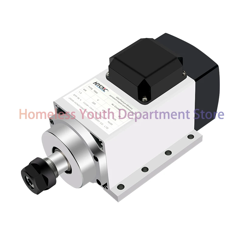 

1.5 kw air Cooled Spindle 8.2A 220v/380v ER20 High Speed 6000 Rpm 2UM Constant Power Motor Engraving Soft Metals