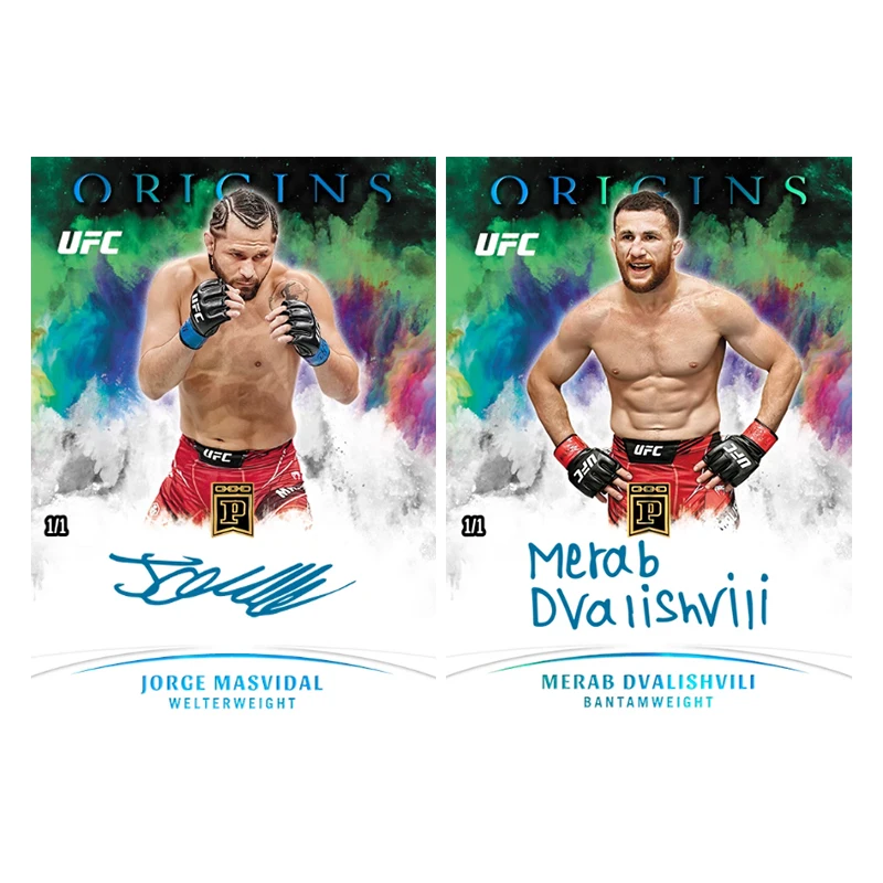 Panini UFC Series Homemade Diy Israel Adesanya Derrick Lewis Jared Cannonier Jiri Prochazka Collection Flash Card Toys Gift - view 5