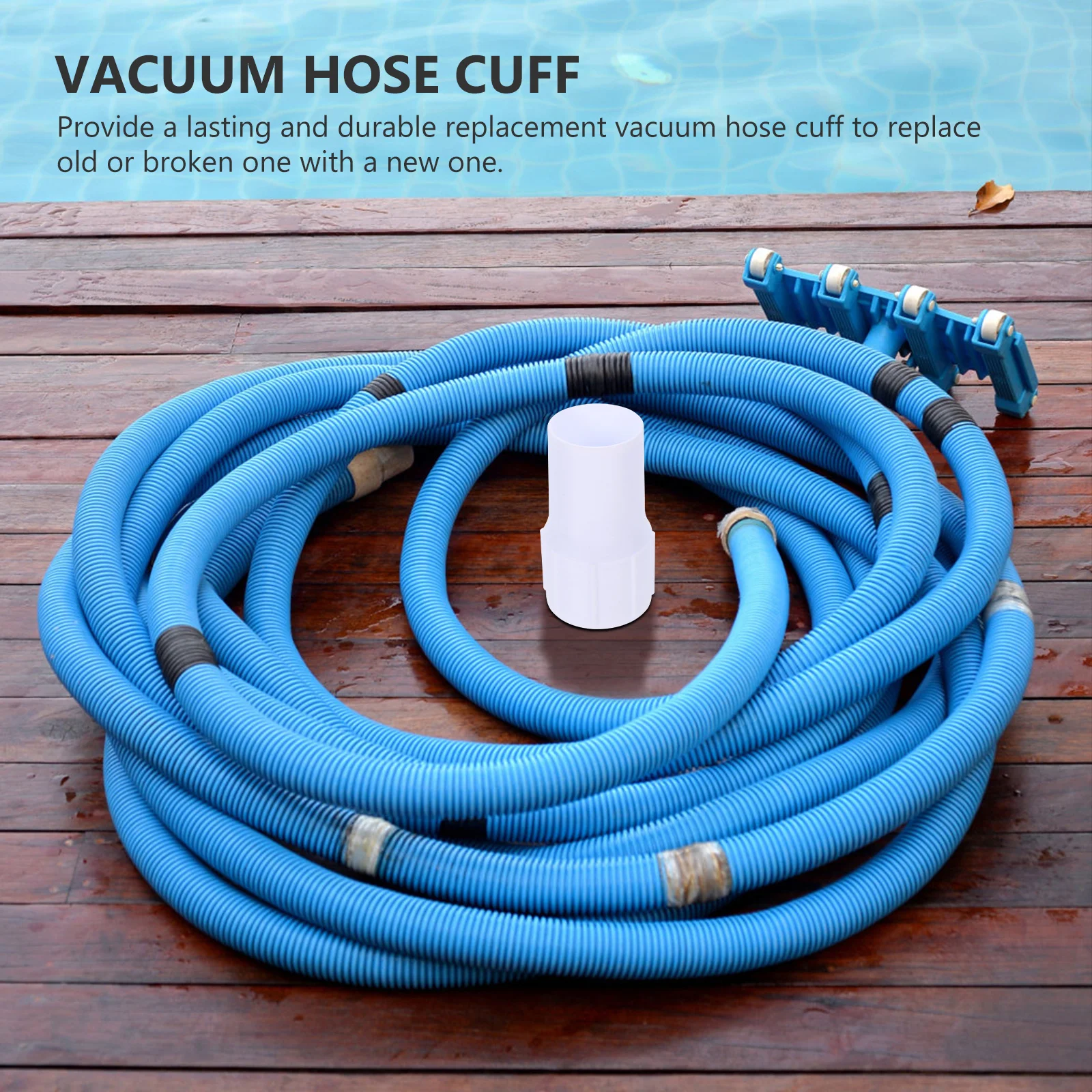

Pool Cleaner Hose Adapter Heavy Duty Sturdy Construction Resistant to Breakage Crack Ideal for Pool Cleaning Supply Equipment