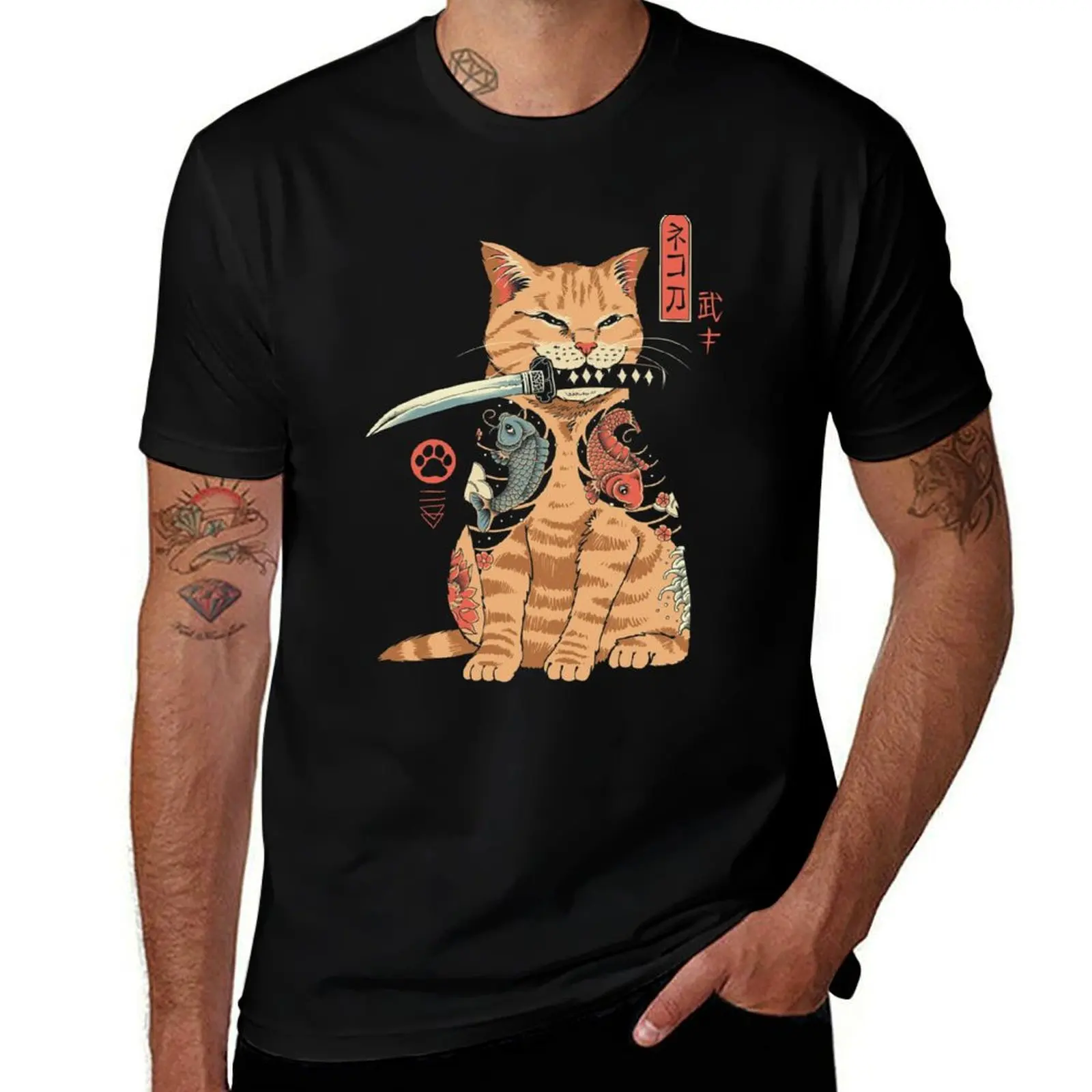 

Yakuza Cat T-Shirt t shirts for man graphic vintage t shirt for man T-Shirt