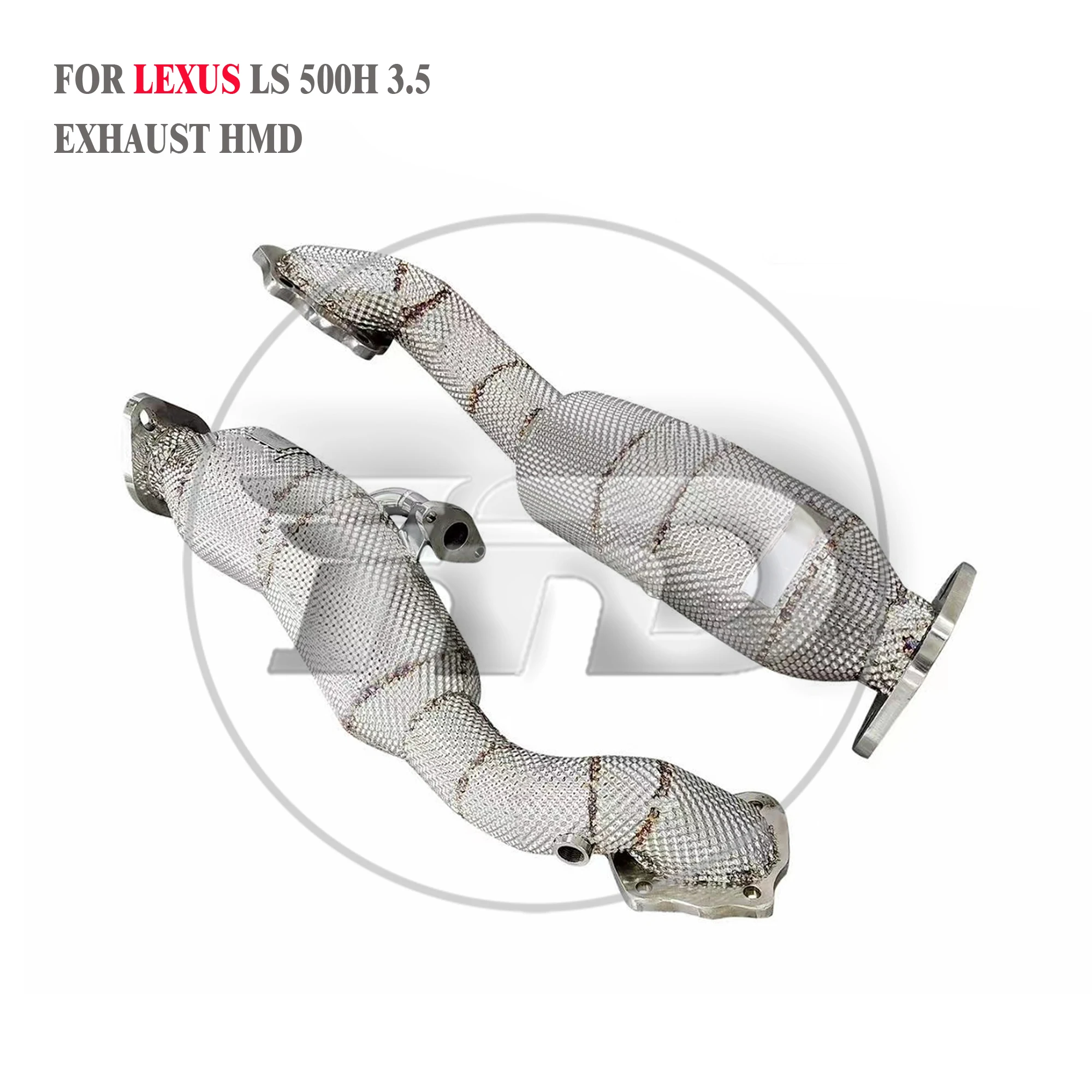 HMD Auto Parts Exhaust system High flow downpipe for Lexus LS500h 3.5 catalytic and catalytic converter manifold