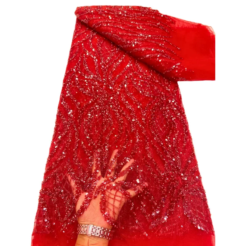 

Bead embroidery mesh gauze sequined lace fabric bead embroidery bead tube fabric