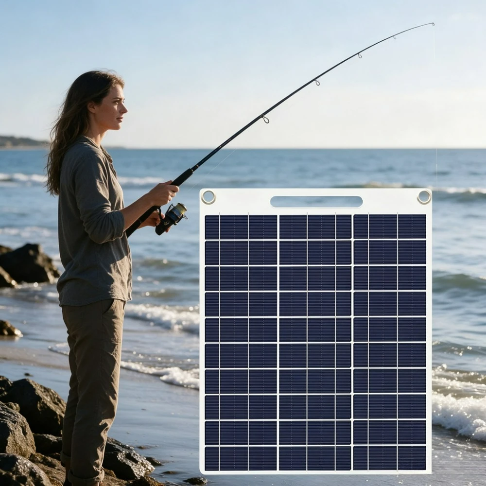 Outdoor Emergency Portable Solar Panel 15W 20W 5V Dual USB Water Resistant Fast Charger for Camping Hiking RV Biking Backpack