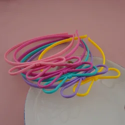 12PCS Kids Cat Ears Hair Headbands Crown Tiara Princess Plastic Hairbands Bow Hair Hoop Accessories Boho Headwear Girls