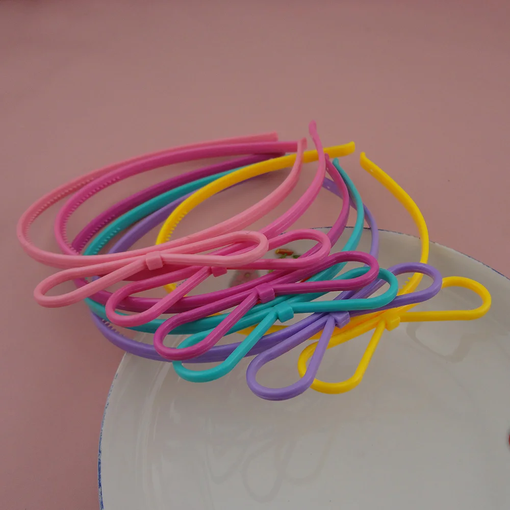 12 SZT. Dziecięce Opaski do Włosów z Kocimi Uszami Korona Tiara Księżniczka Plastikowe Opaski Kokarda Obręcz do Włosów Akcesoria Boho Nakrycia Głowy dla Dziewczynek