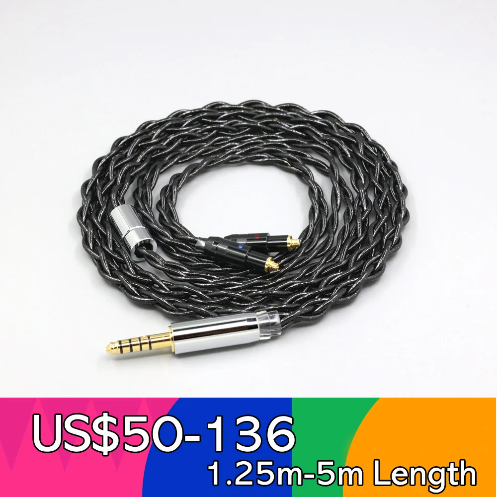 99% Pure Silver Palladium Graphene Floating Gold Cable For Shure SRH1540 SRH1840 SRH1440 2 core Headphone LN008352