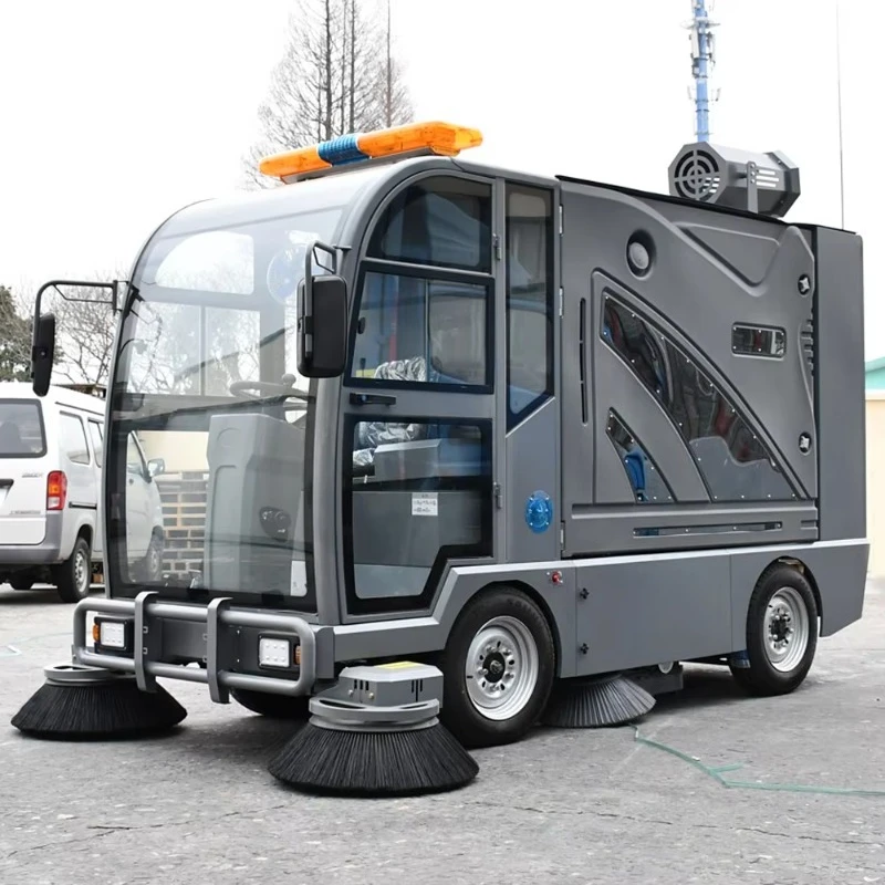 New Wholesale High Quality YG15 Outdoor Road Sweeper Electric Battery-Powered Ride-on Self-Propelled 240L Hopper 4-5h
