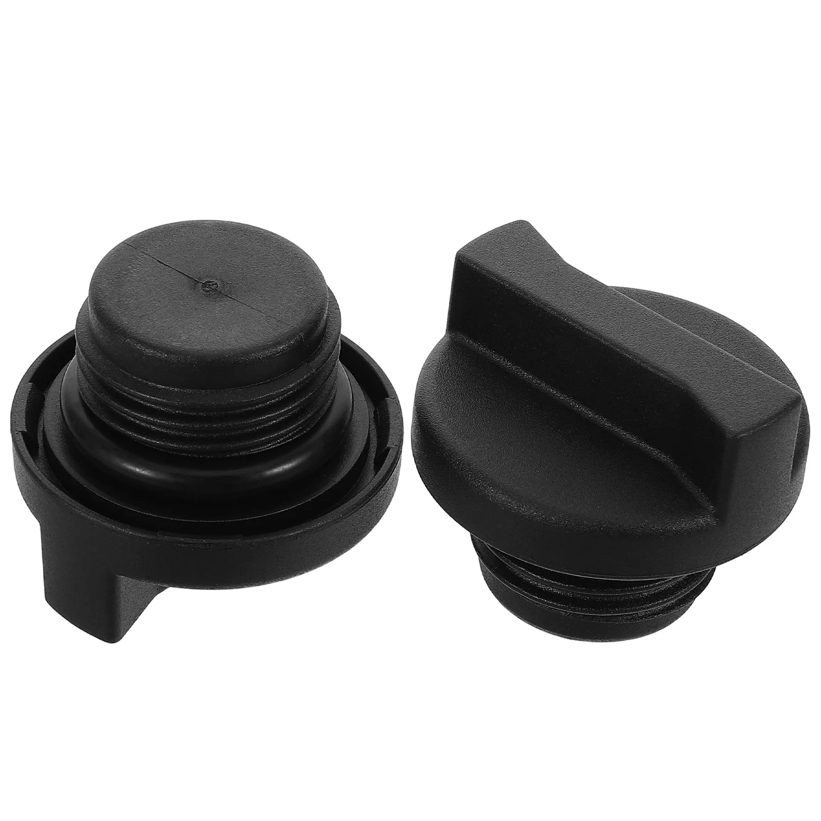 

2Pcs Durable Oil Cap High Temperature Resistant Quick Detachment Universal Fit Enhance Aesthetic Replacement Engine Oil Cap